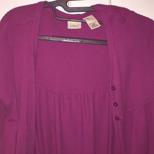 L.L.Bean sweater with buttons